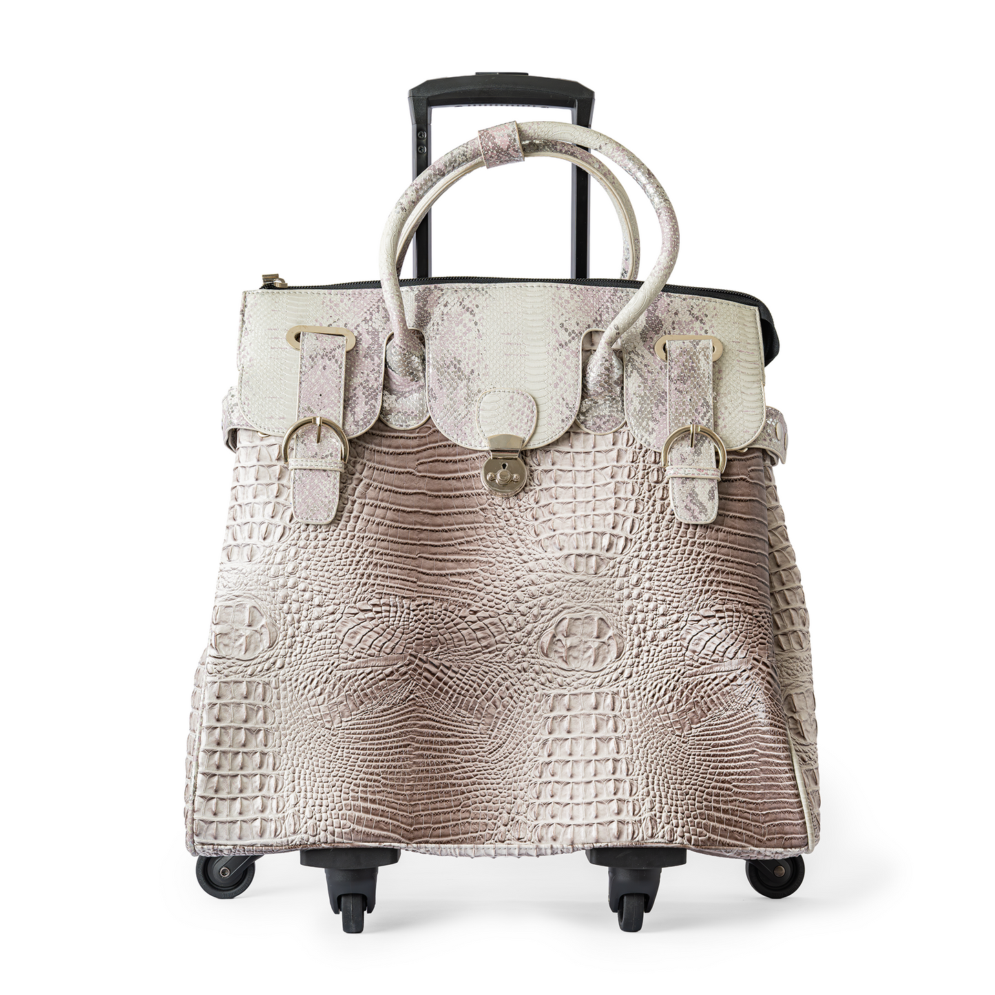 Animal Print Traveling Trolley Bag
