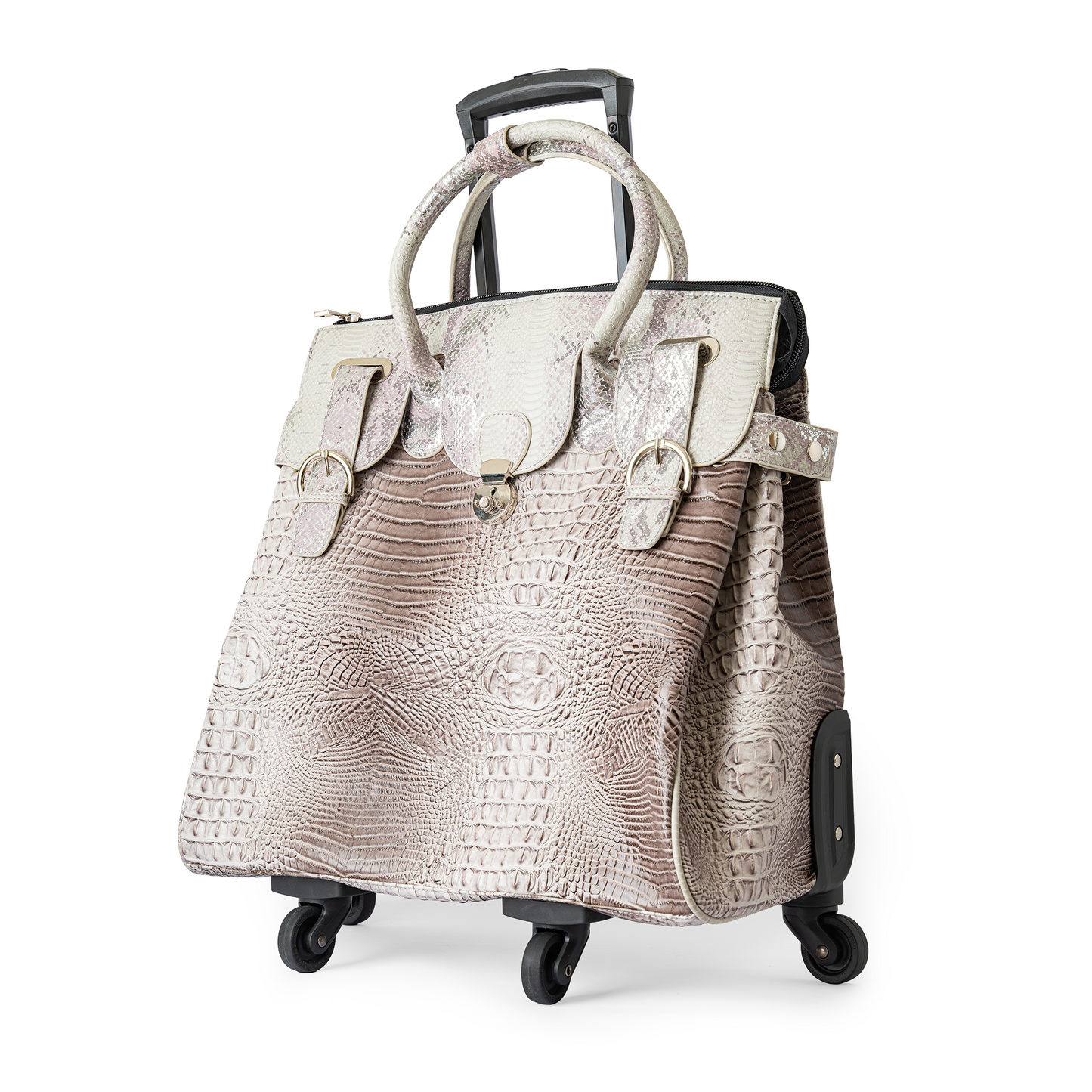 Animal Print Traveling Trolley Bag
