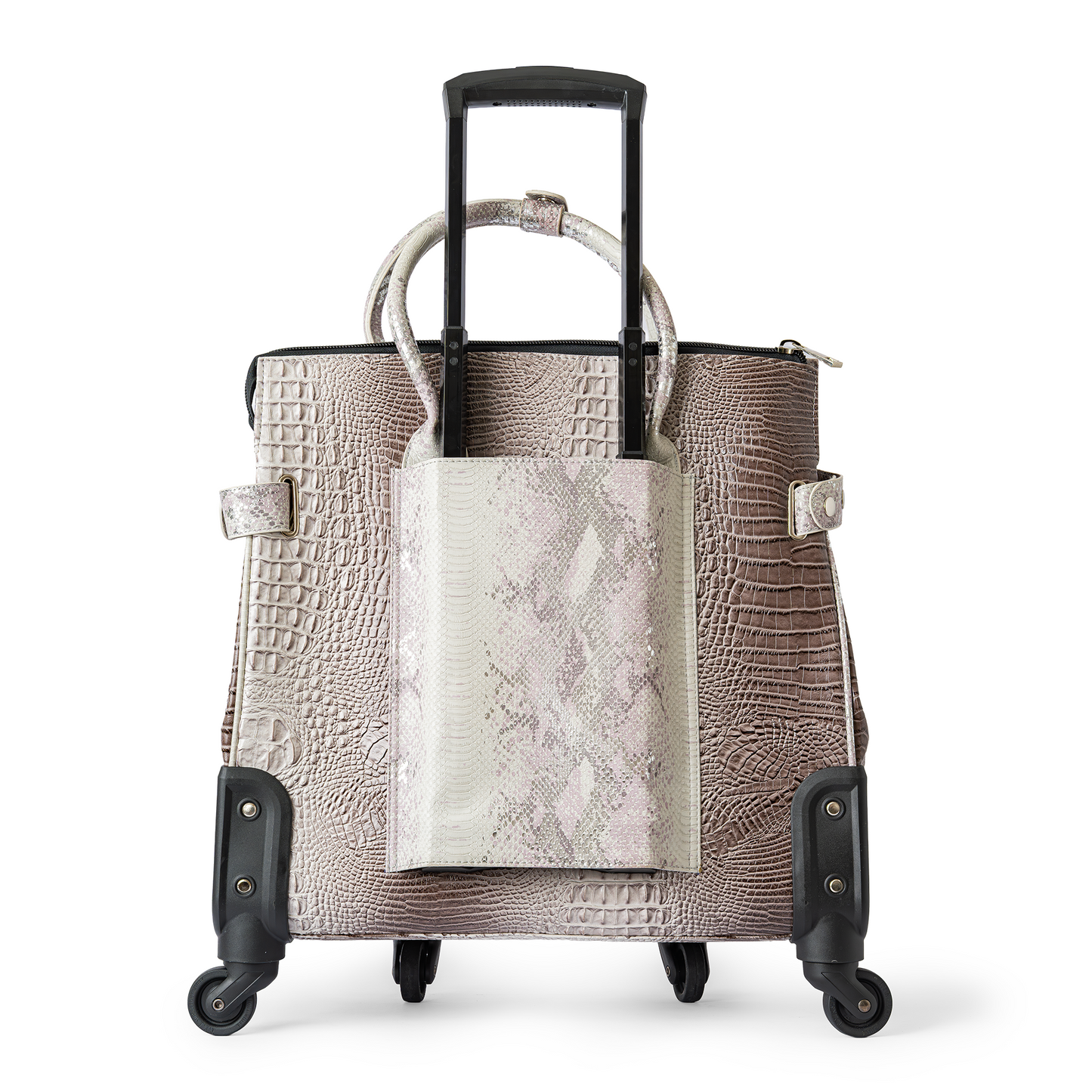 Animal Print Traveling Trolley Bag