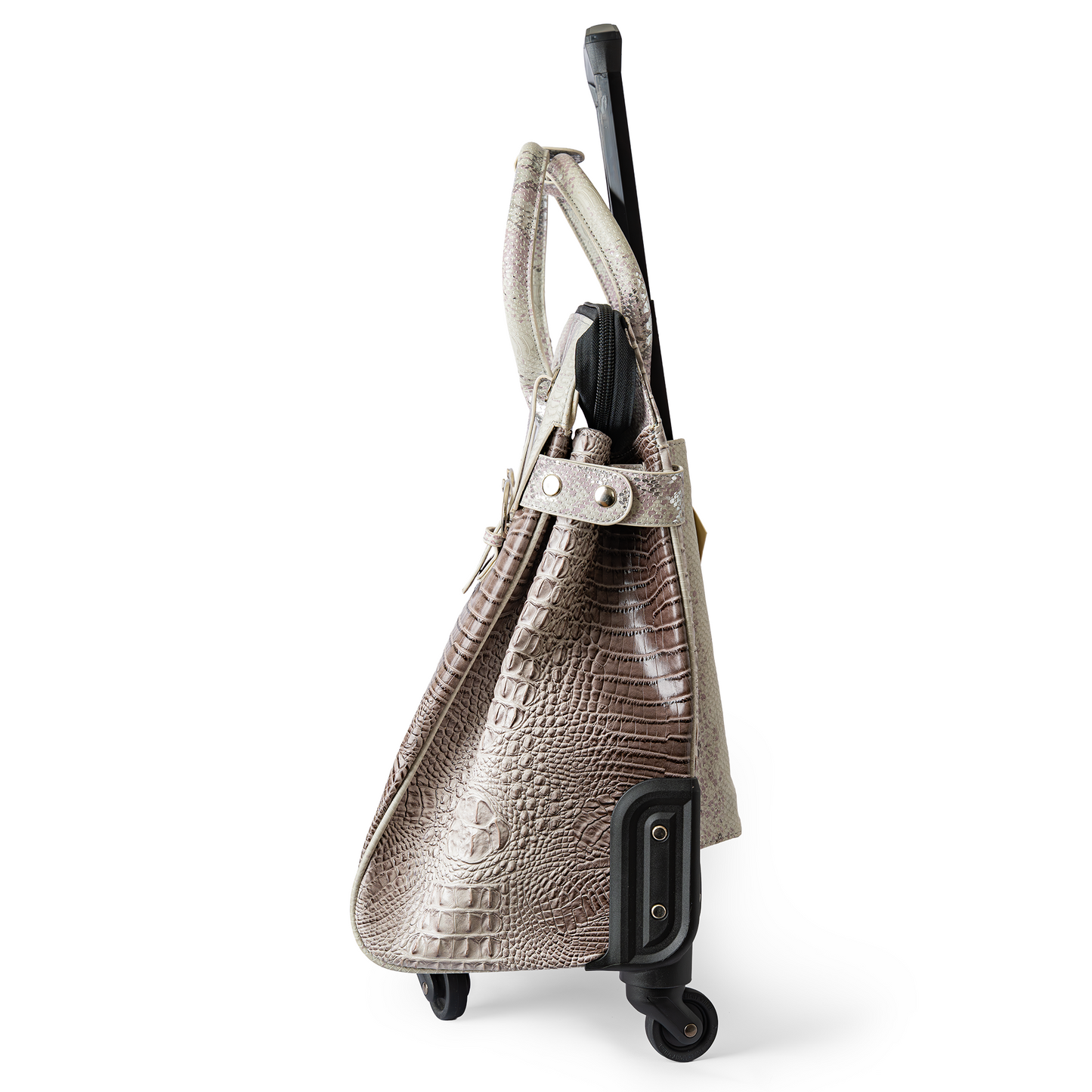 Animal Print Traveling Trolley Bag