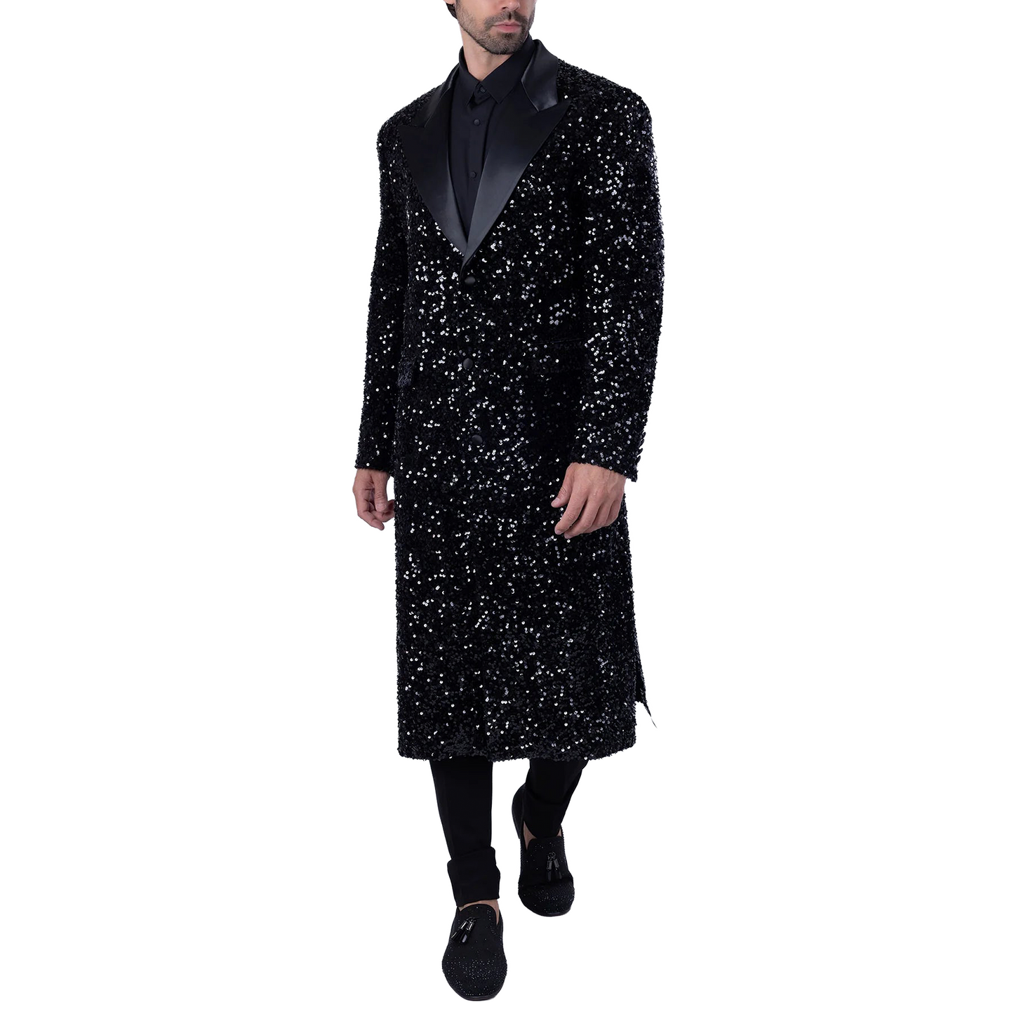 Tovira Sequin Long Coat