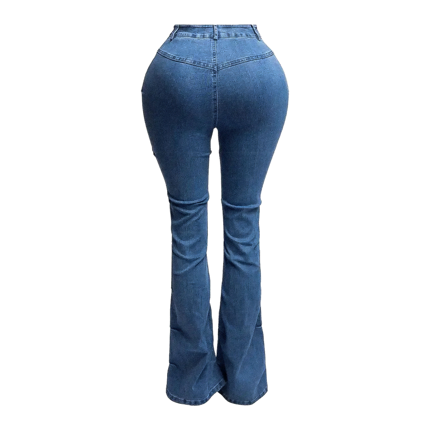 Pinched Denim Jeans