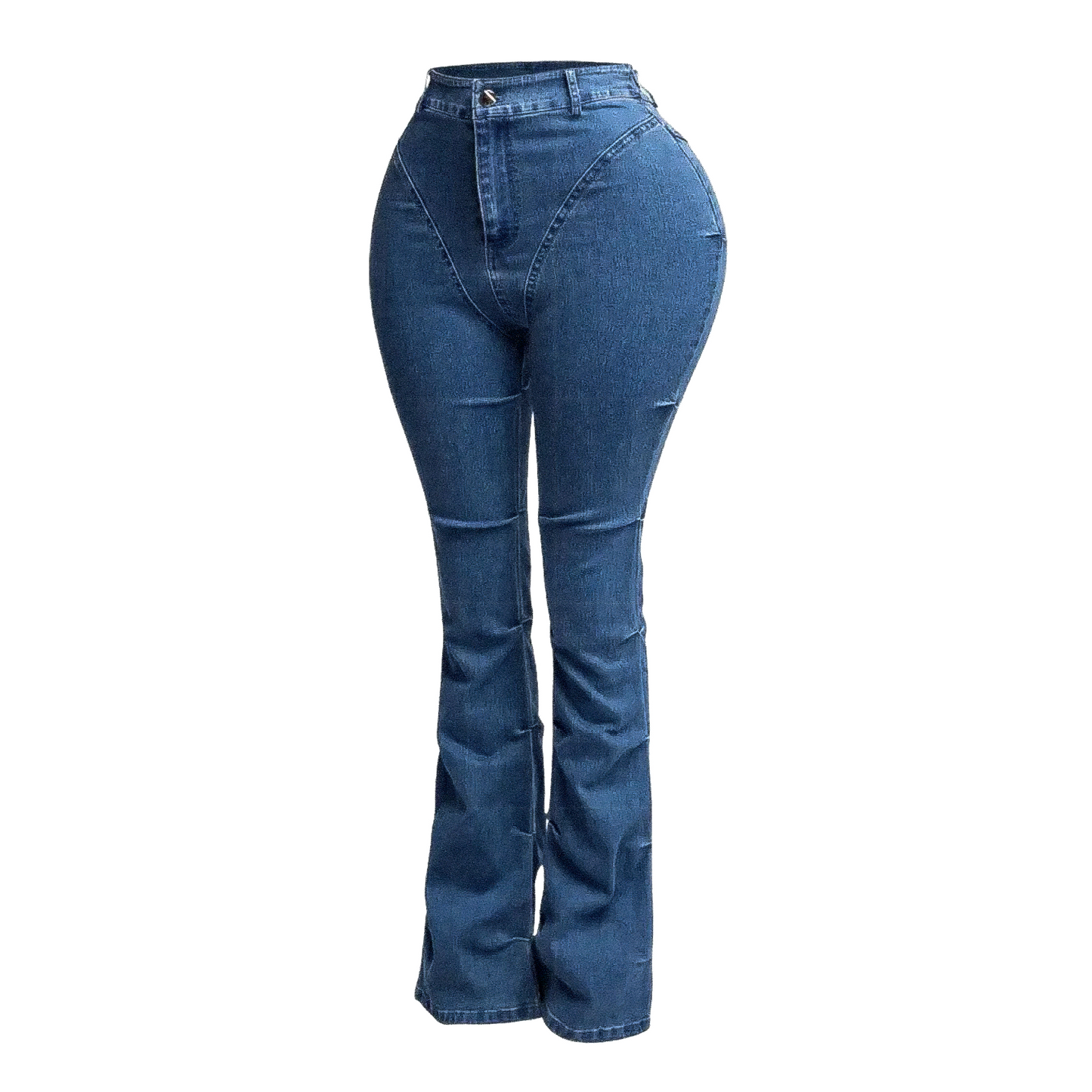 Pinched Denim Jeans