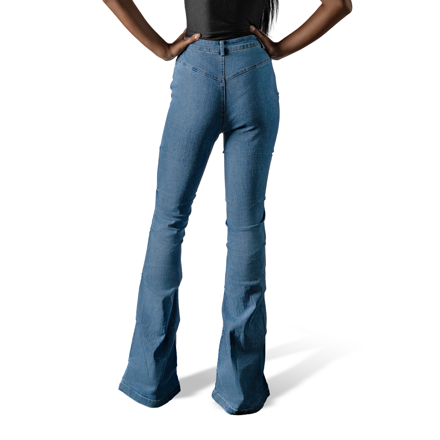 Pinched Denim Jeans