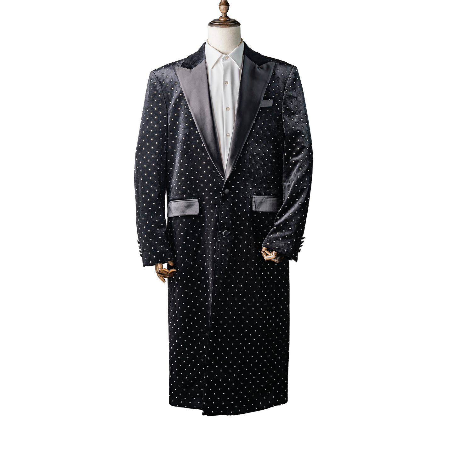 Fancylap Rhinestone Long Coat