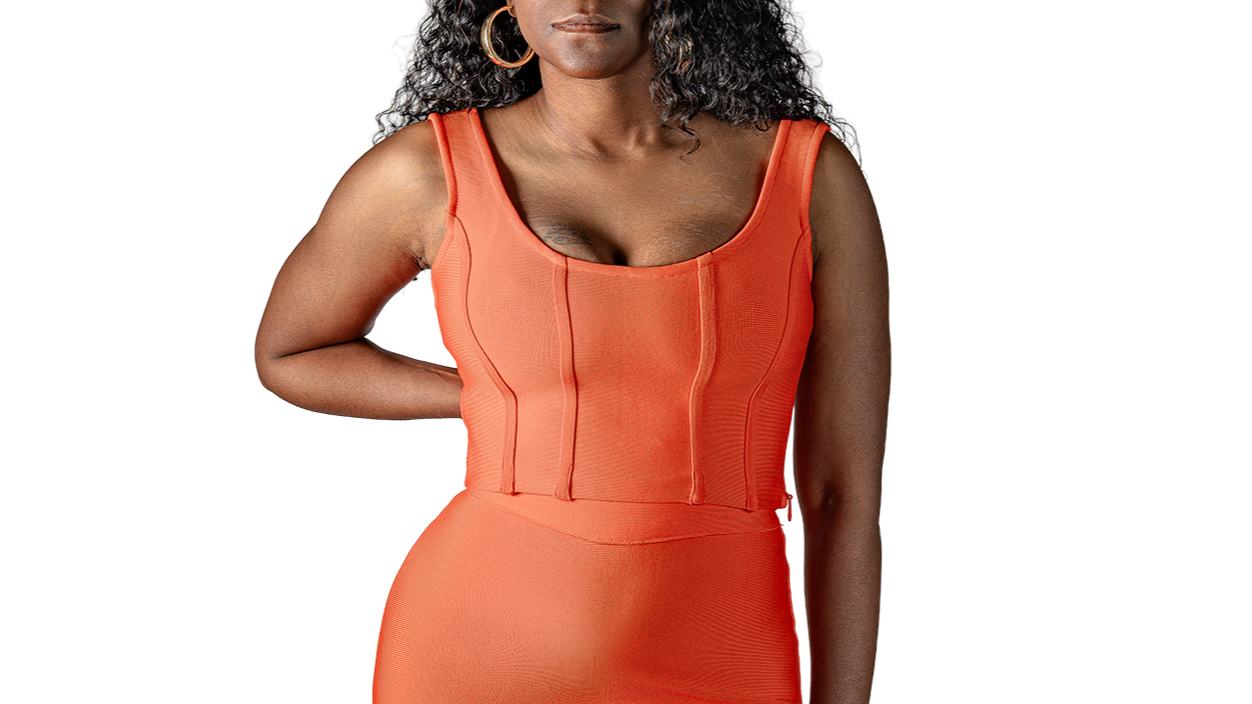 Women's Sleeveless Top Square Neck Bandage