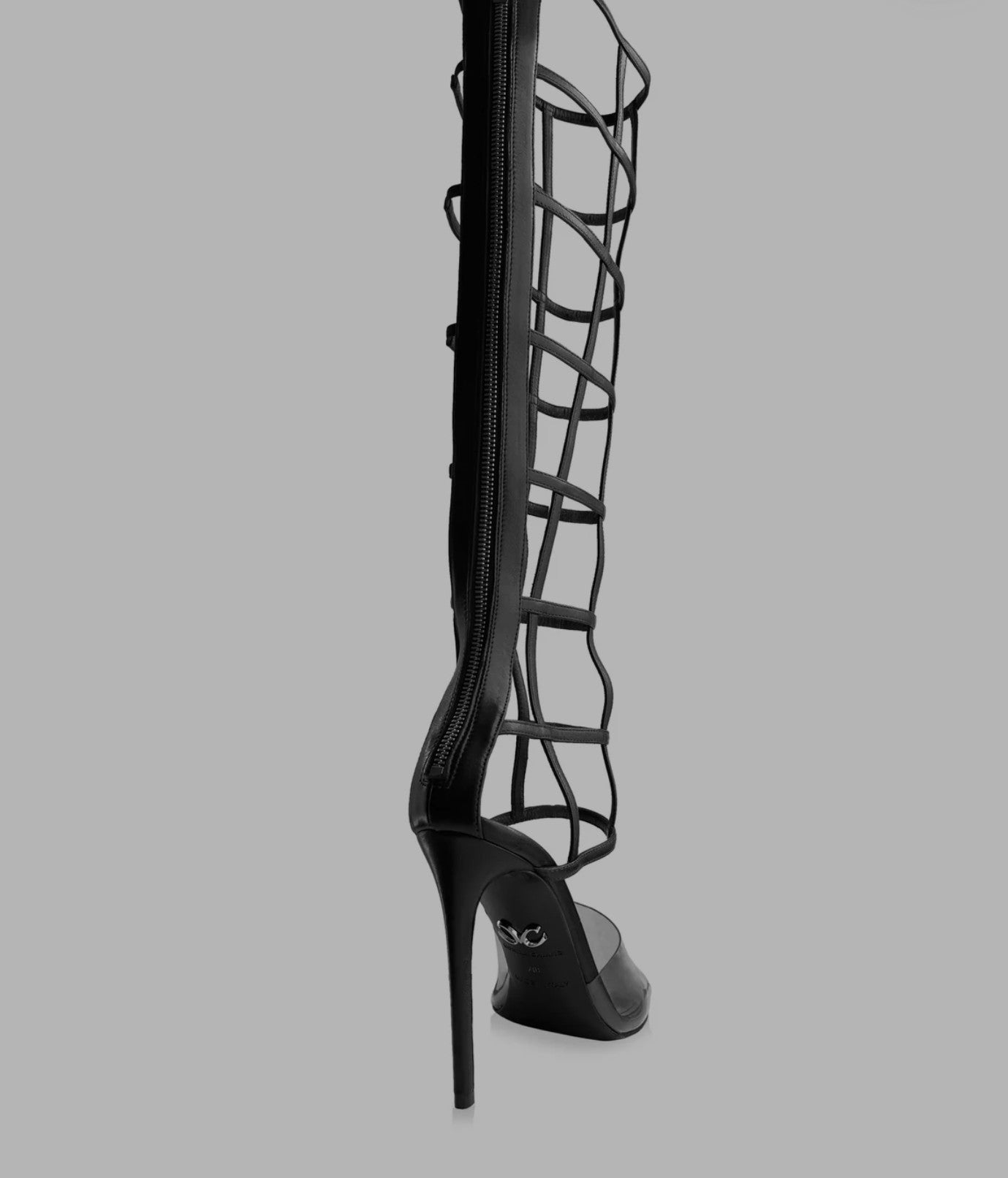 Hollow Open Toe Stilettos