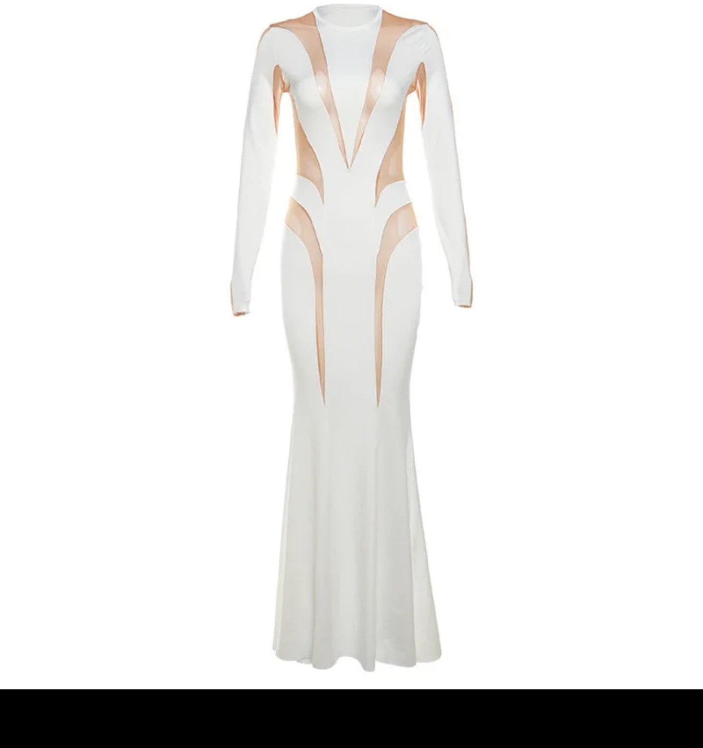 Mesh Bodycon Maxi Dress