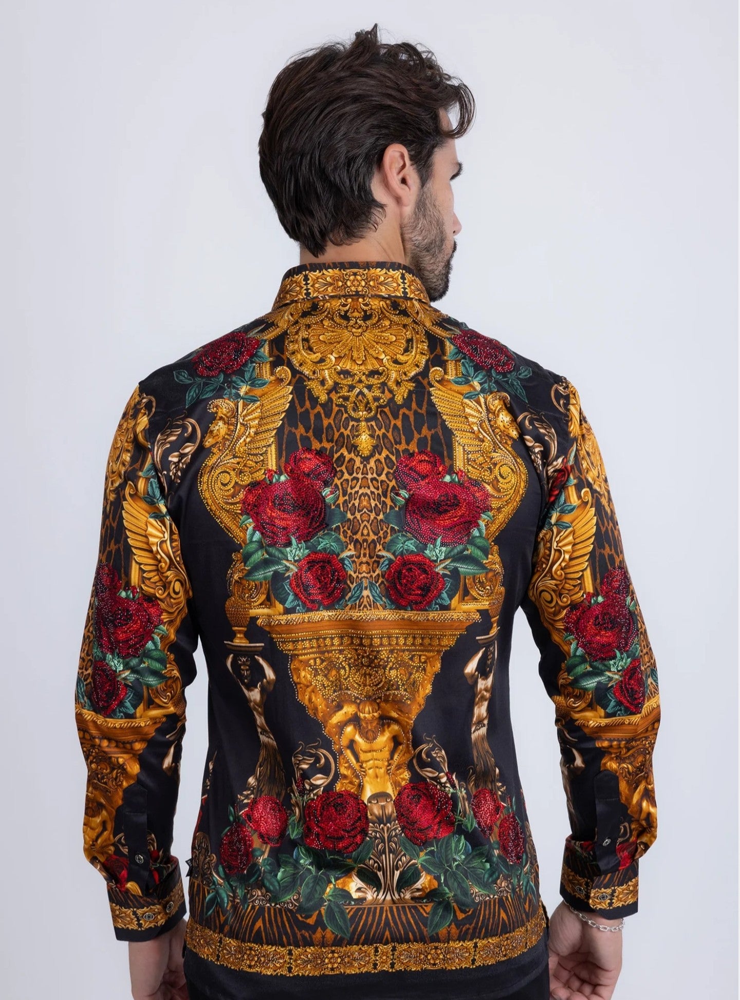 Radiant Sculpt Rhinestone Long Sleeve Shirt