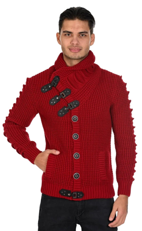 12290-F LCR Dark Red Sweater