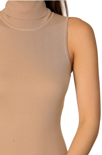 Bodycon Sweater Dress MD1388 Lt Beige